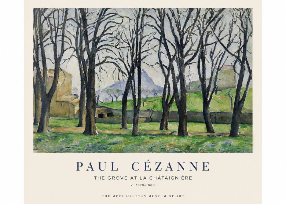Paul Cézanne The Grove at La Châtaignière No1 - Plakat