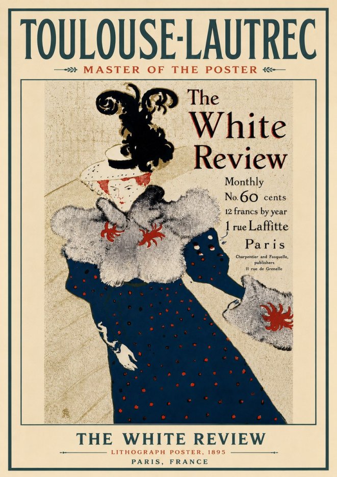 Toulouse-Lautrec The White Review No6 - Plakat