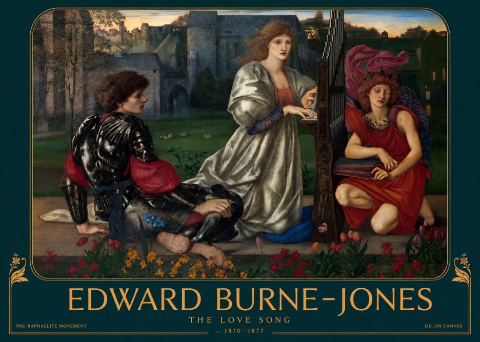 Edward Burne-Jones The Love Song No2 - Plakat