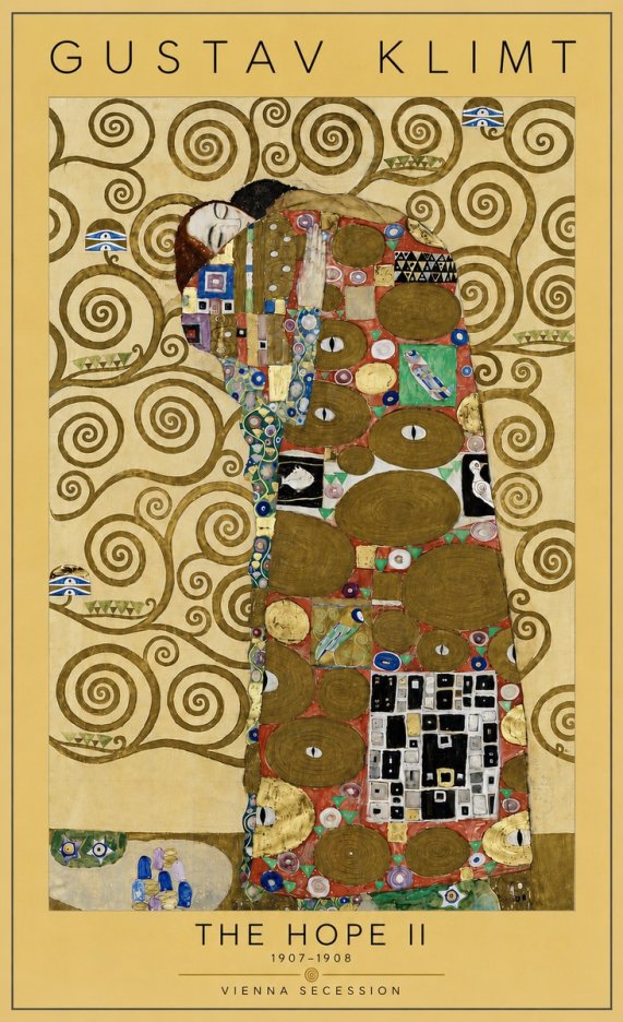 Klimt The Hope Ii No5 - Plakat