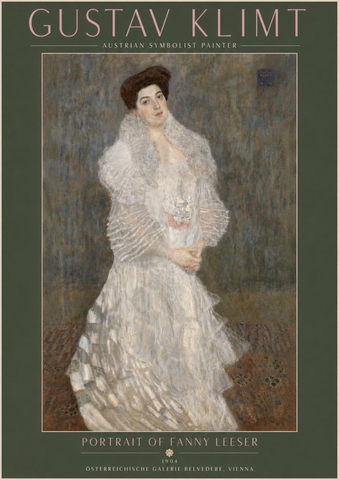 Klimt Portrait of Fanny Leeser No5 - Plakat
