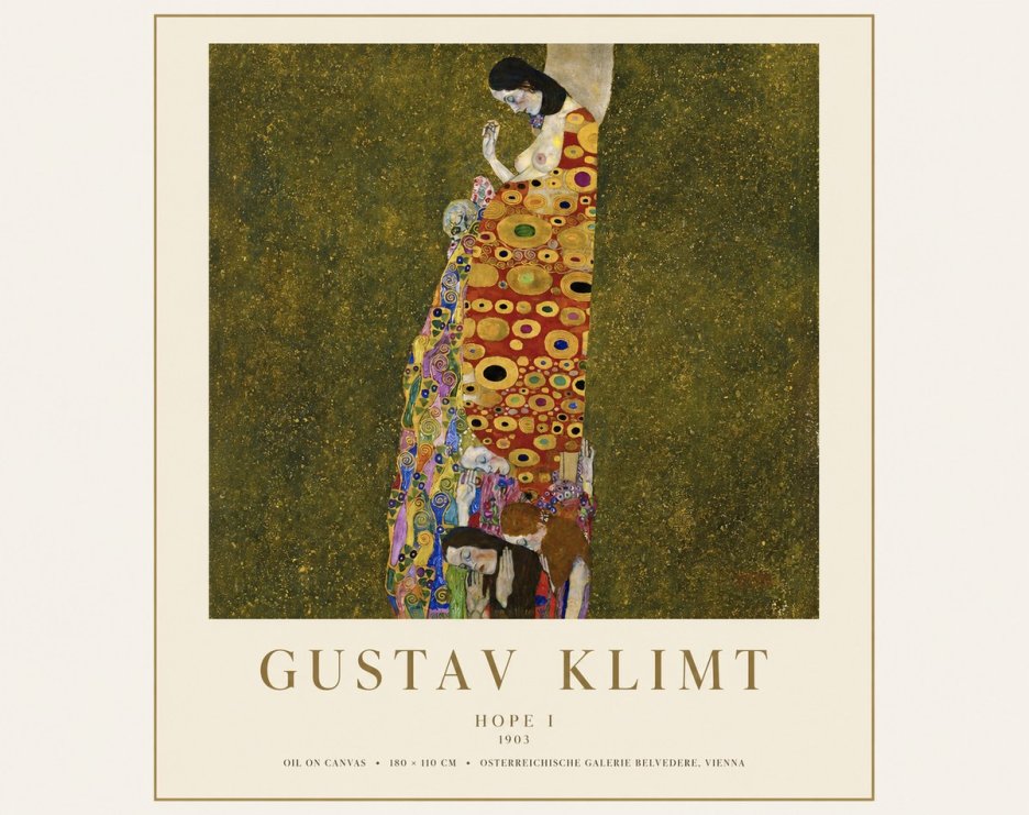 Klimt Hope I No1 - Plakat