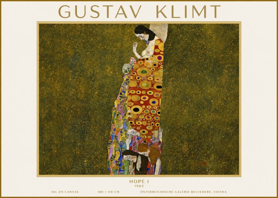 Klimt Hope I No4 - Plakat