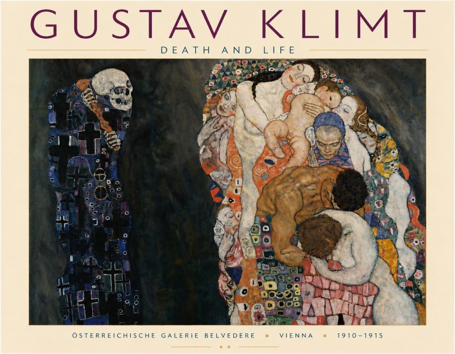 Klimt Death and Life No5 - Plakat