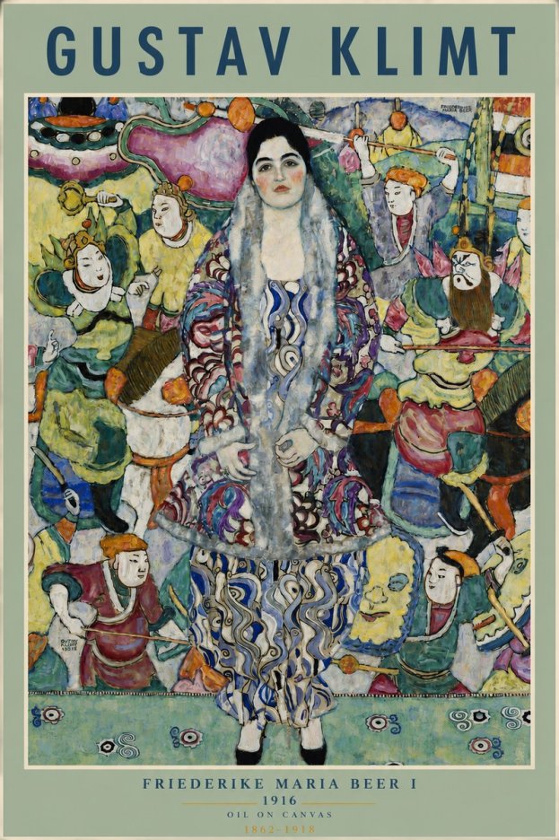 Klimt Friederike Maria Beer I No4 - Plakat