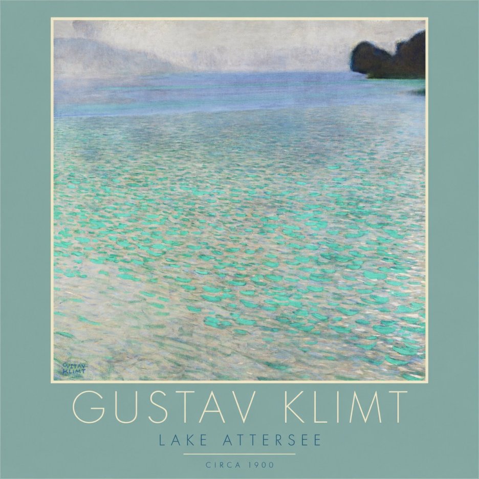 Klimt Lake Attersee No2 - Plakat