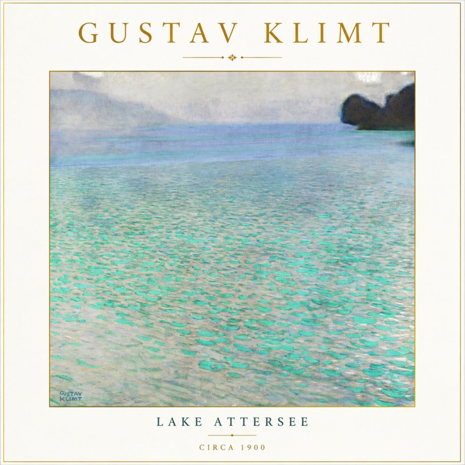 Klimt Lake Attersee No3 - Plakat