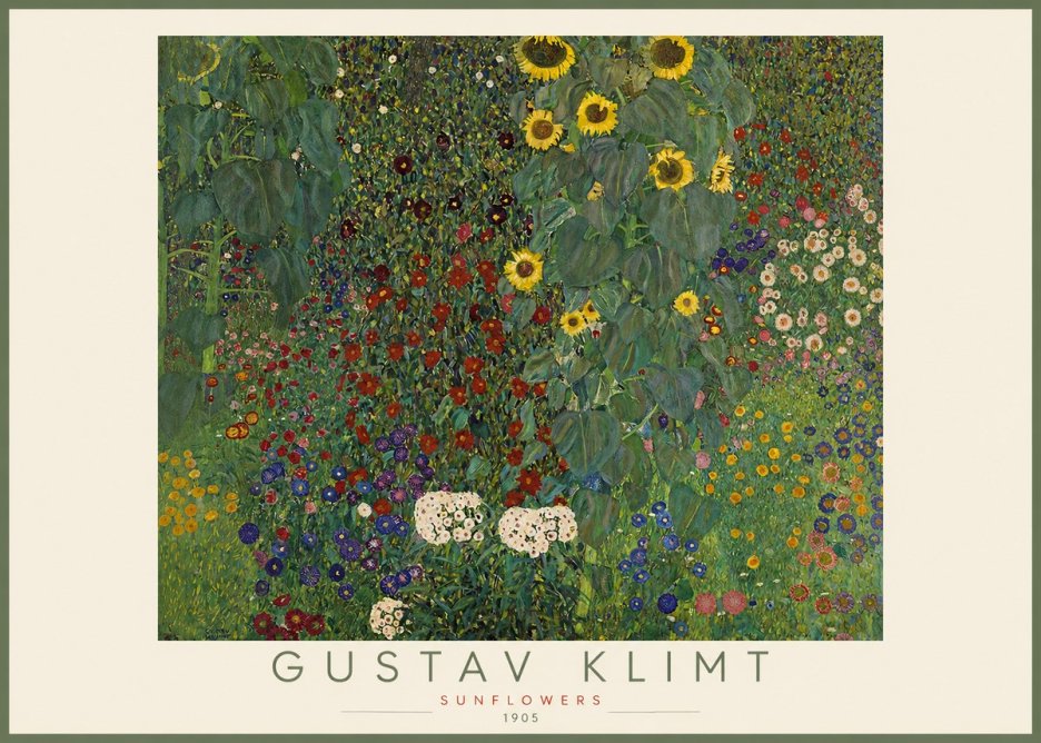Klimt Sunflowers No2 - Plakat