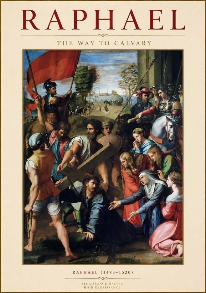 Raphael The Way to Calvary No1 - Plakat