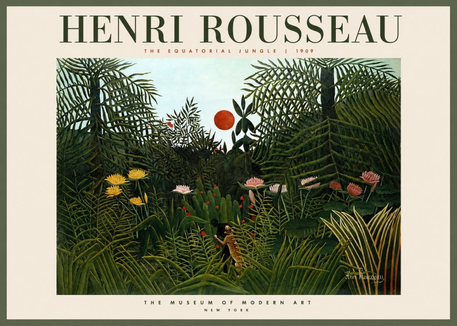 Rousseau The Equatorial Jungle III No2 - Plakat