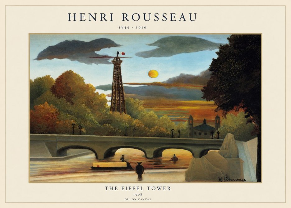 Rousseau The Eiffel Tower No1 - Plakat