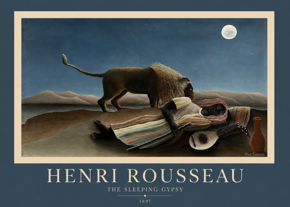 Rousseau The Sleeping Gypsy No2 - Plakat