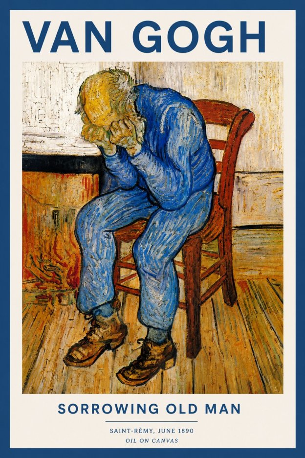 Van Gogh Sorrowing Old Man No2 - Plakat