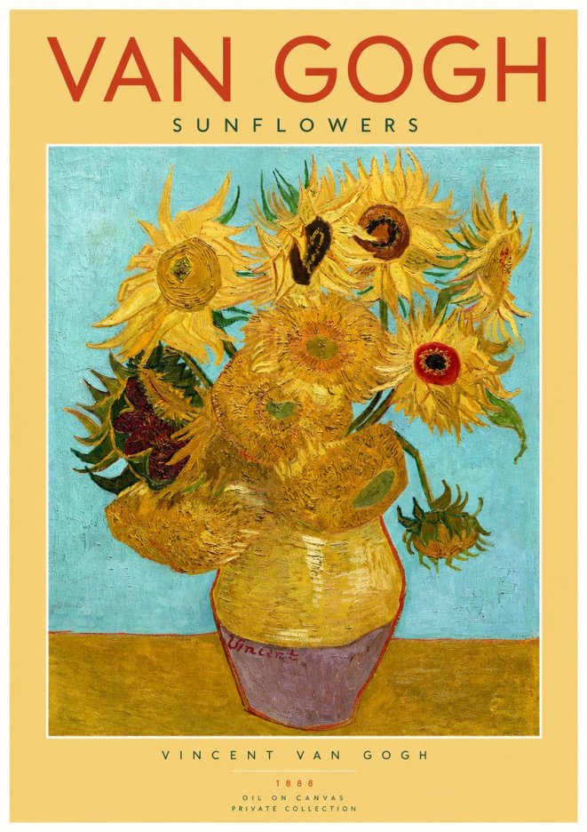 Van Gogh Sunflowers I No2 - Plakat