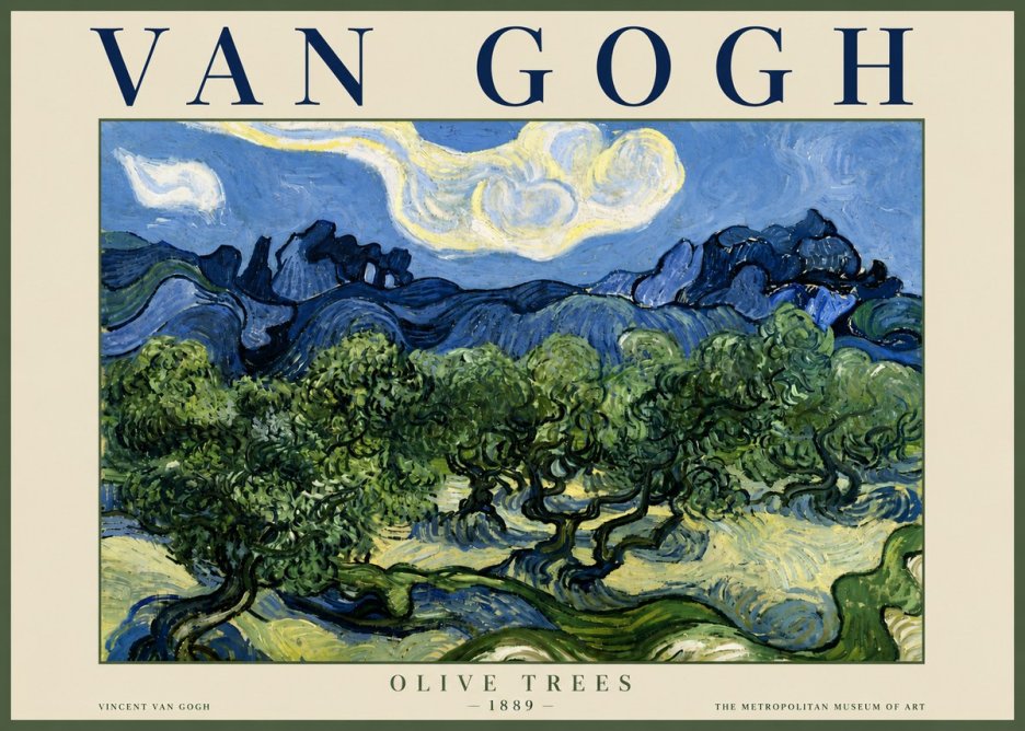 Van Gogh Olive Trees No6 - Plakat