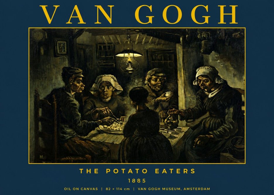 Van Gogh The Potato Eaters II No2 - Plakat