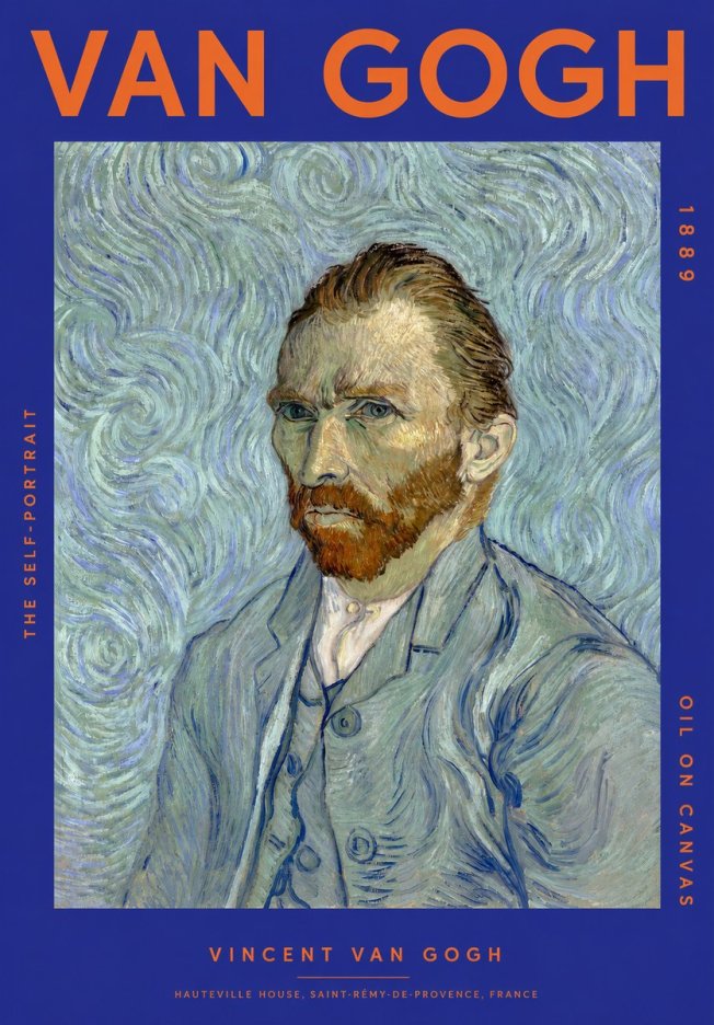 Van Gogh The Self-portrait No2 - Plakat