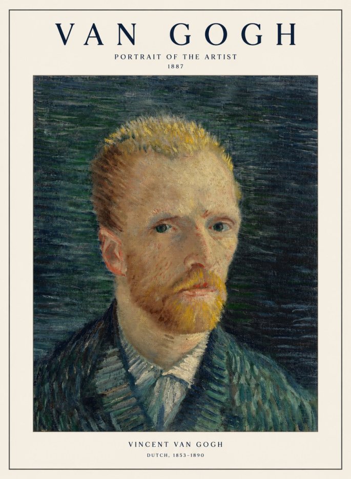 Van Gogh Portrait of the Artist II No1 - Plakat