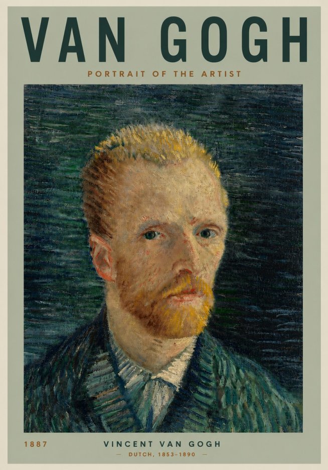 Van Gogh Portrait of the Artist II No4 - Plakat