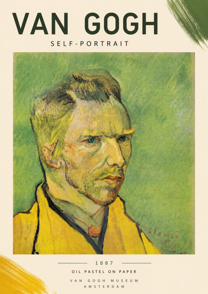 Van Gogh Self-portrait II No5 - Plakat