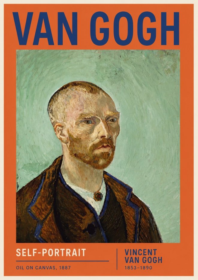 Van Gogh Self-portrait III No6 - Plakat