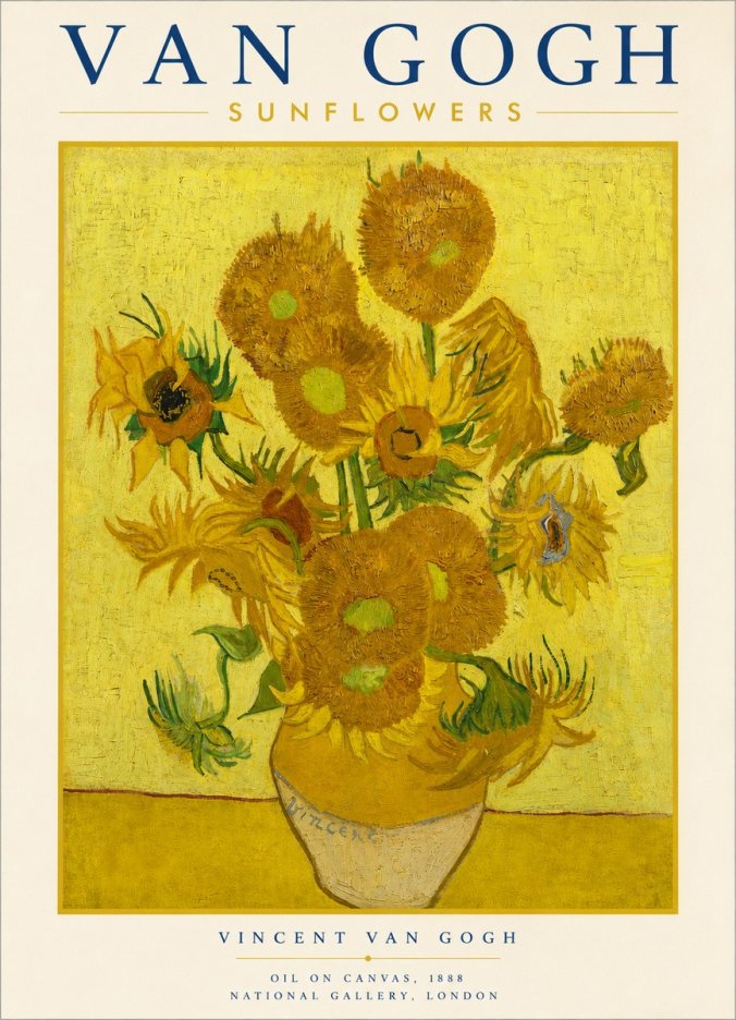 Van Gogh Sunflowers III No3 - Plakat