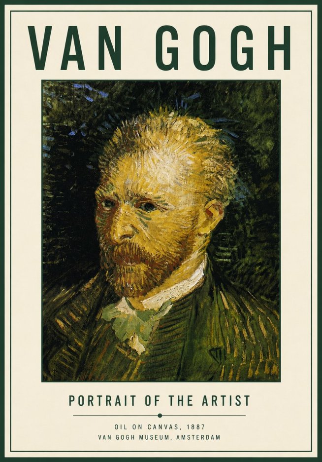 Van Gogh Portrait of the Artist III No4 - Plakat