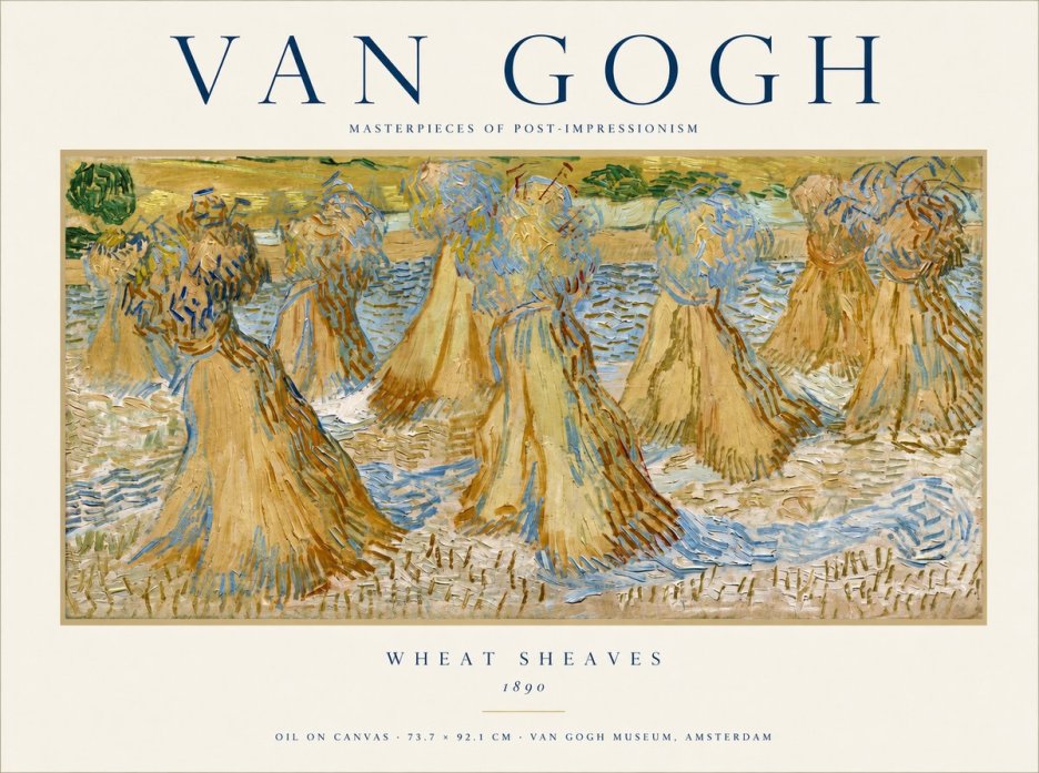 Van Gogh Wheat Sheaves No1 - Plakat