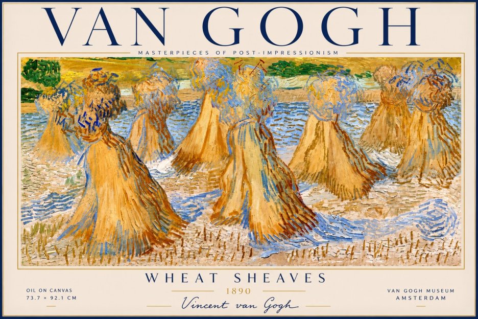Van Gogh Wheat Sheaves No2 - Plakat