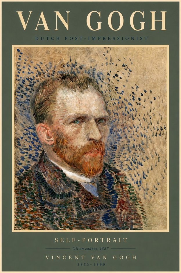 Van Gogh Self-portrait IV No2 - Plakat