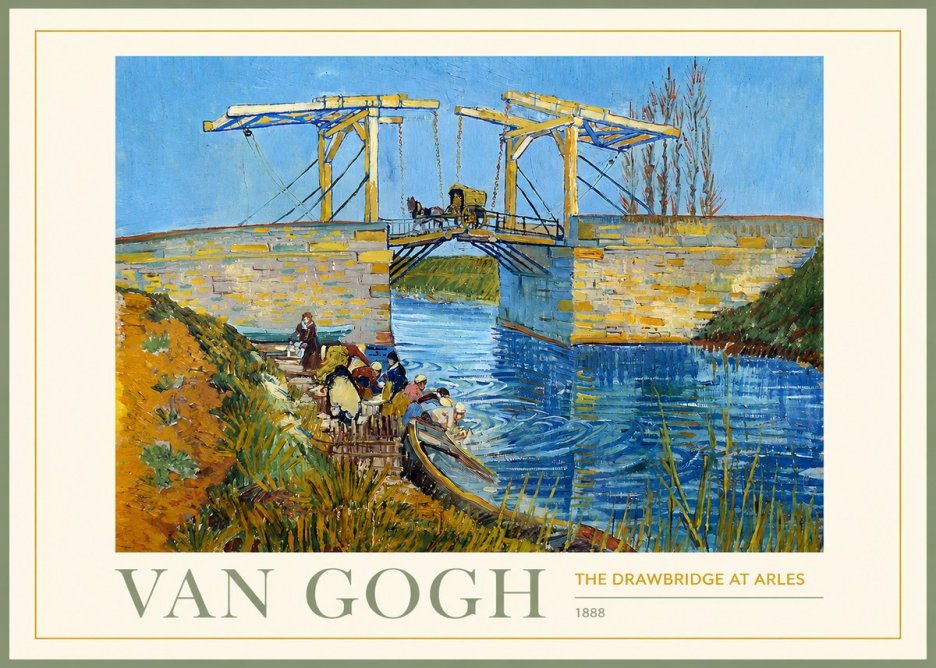 Van Gogh The Drawbridge at Arles I No2 - Plakat