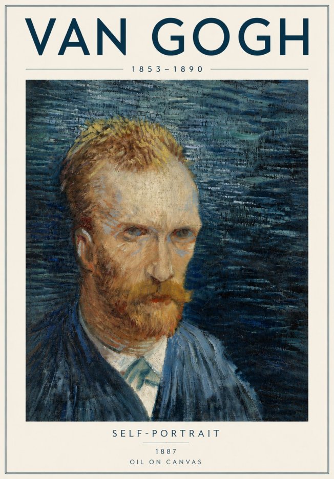 Van Gogh Self-portrait VI No5 - Plakat