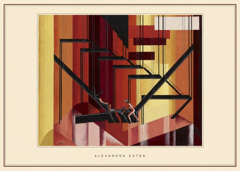 Alexandra Exter Constructivist Stage Design No4 - Plakat