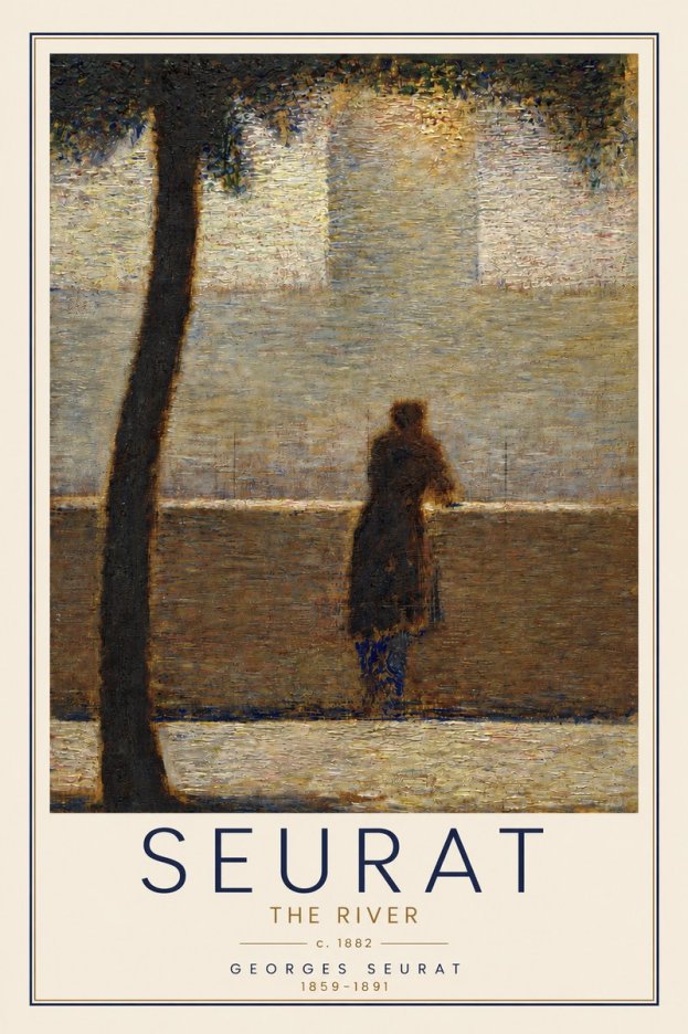Seurat The River No3 - Plakat