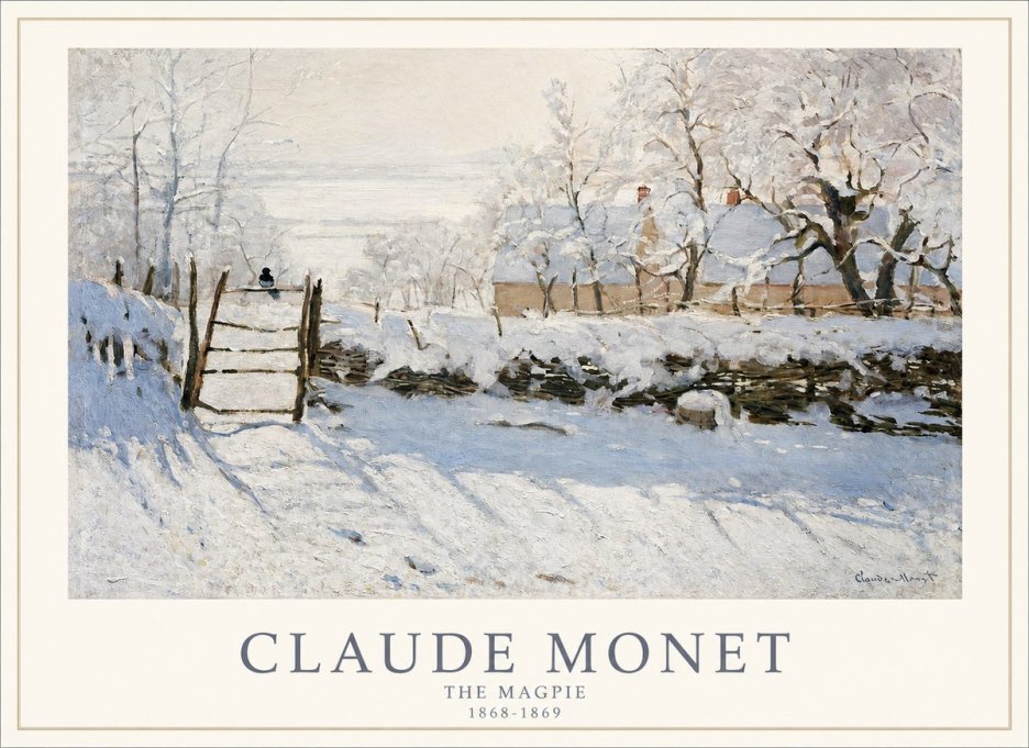 Monet The Magpie No1 - Plakat
