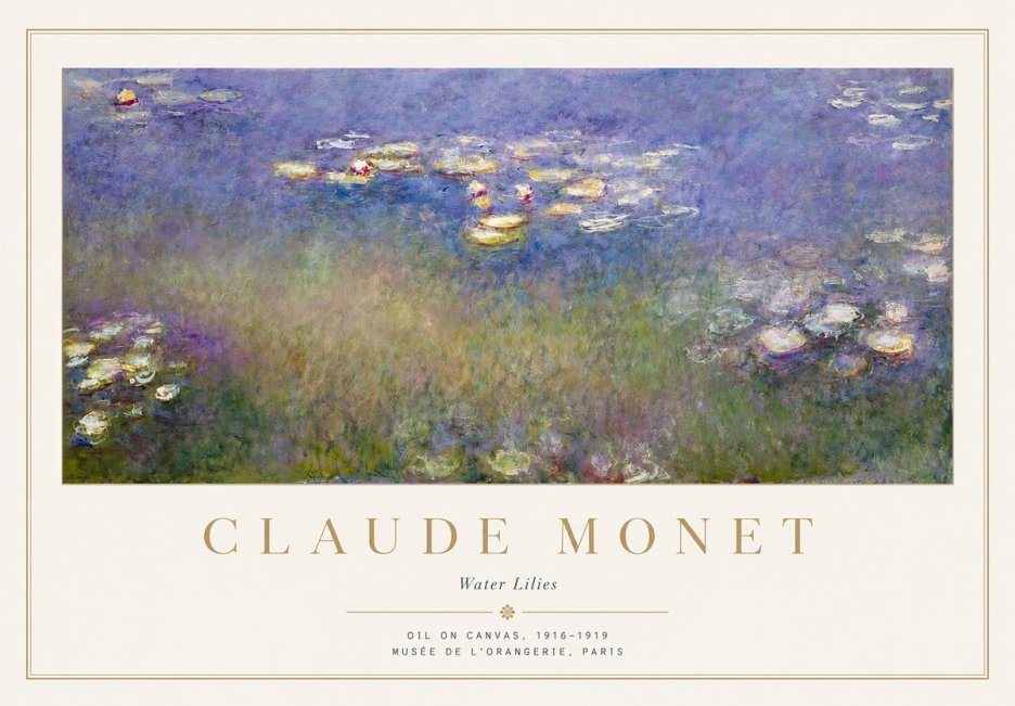 Monet Water Lilies VII No1 - Plakat