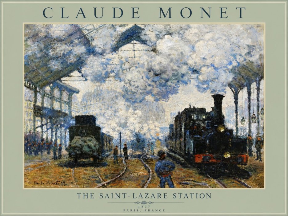 Monet The Saint-lazare Station No5 - Plakat