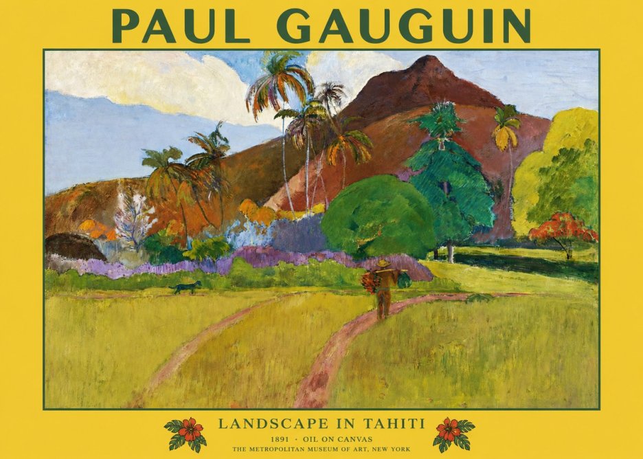 Paul Gauguin Landscape in Tahiti II No1 - Plakat