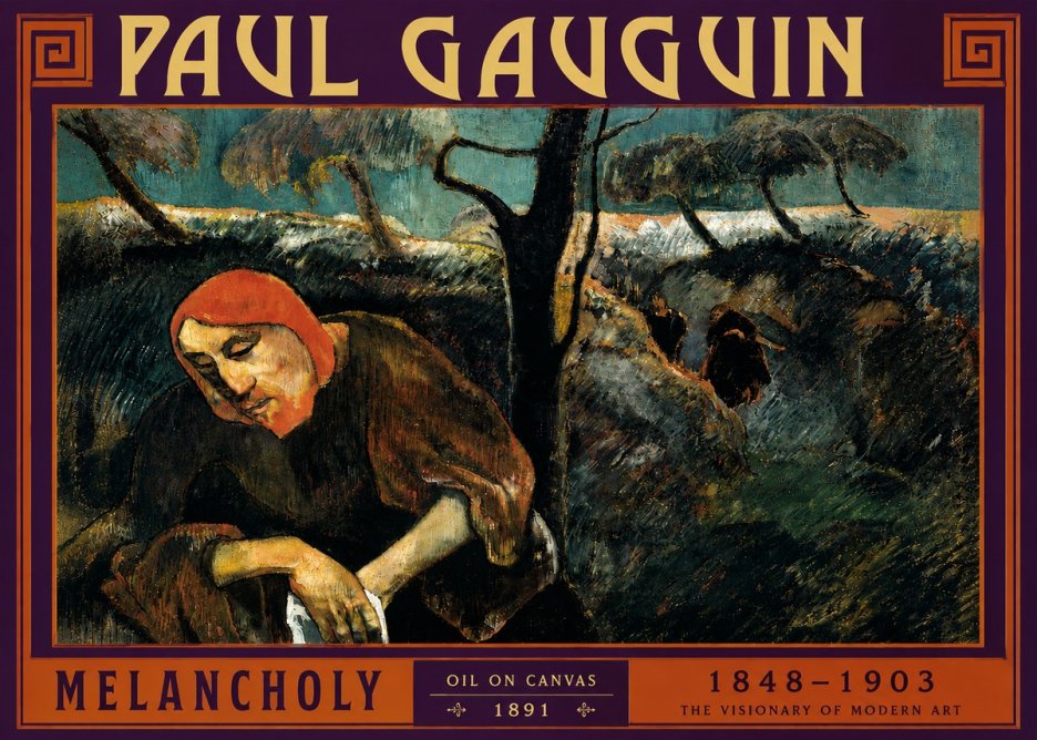Paul Gauguin Melancholy No5 - Plakat