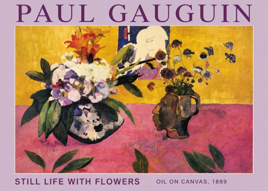 Paul Gauguin Still Life with Flowers No5 - Plakat