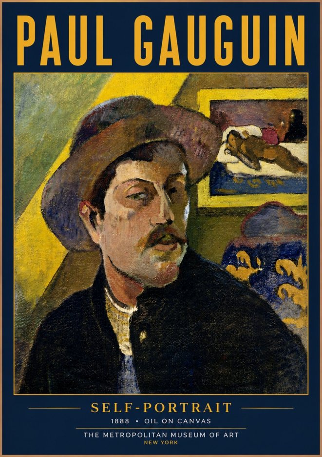 Paul Gauguin Self-portrait II No4 - Plakat