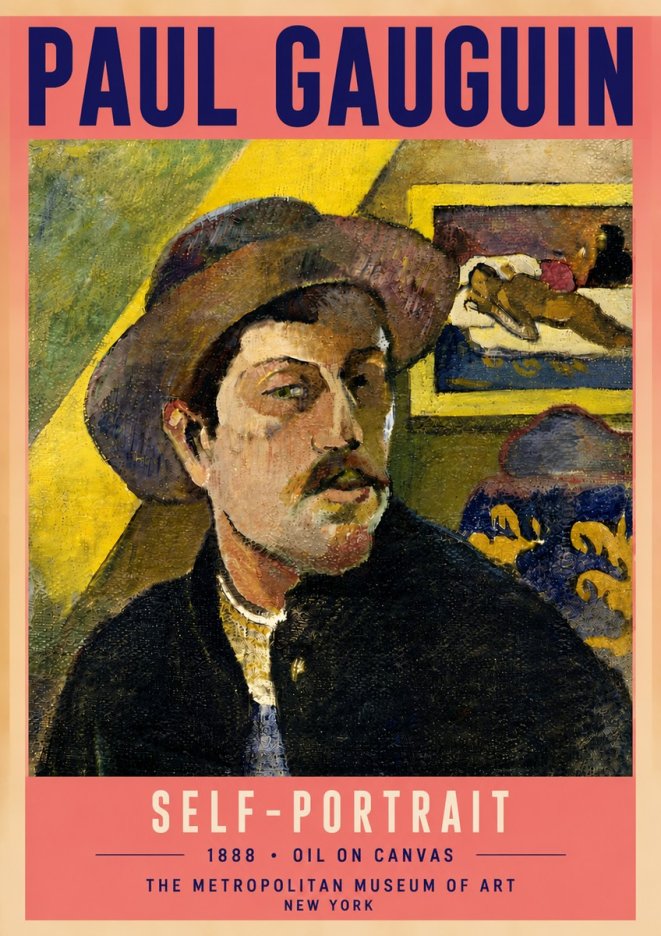 Paul Gauguin Self-portrait II No6 - Plakat