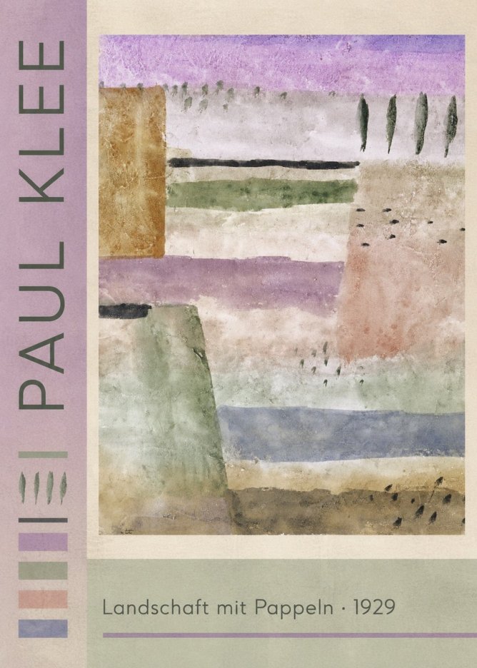 Paul Klee Landschaft Mit Pappeln No2 - Plakat
