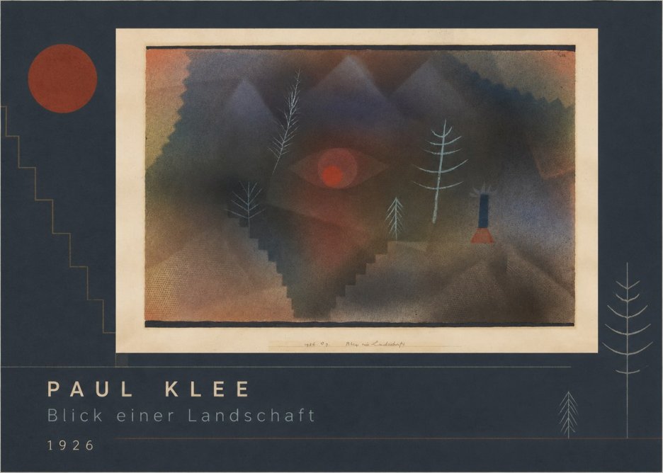 Paul Klee Blick Einer Landschaft No2 - Plakat