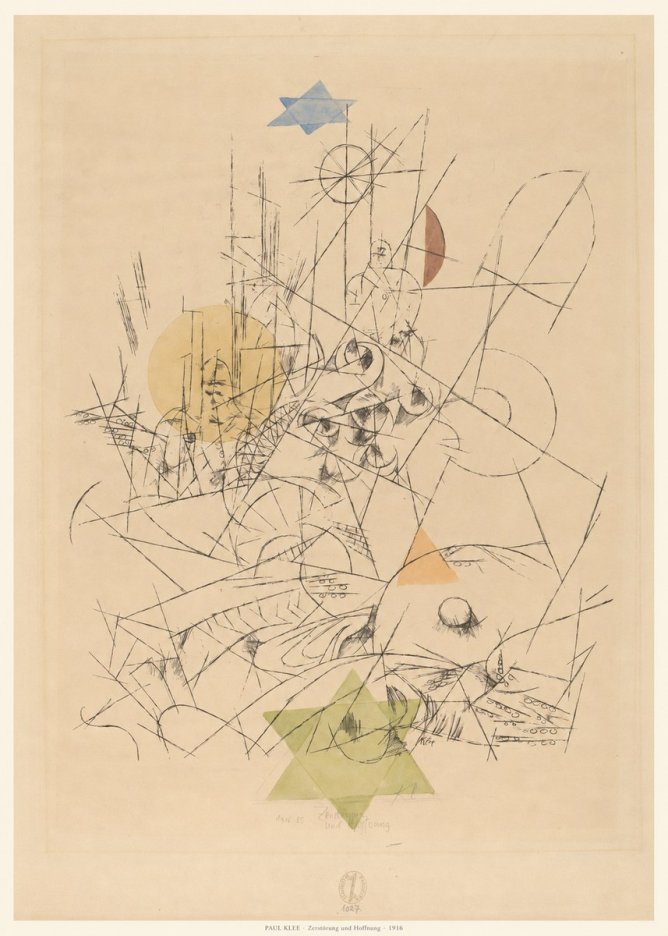 Paul Klee Zerstörung Und Hoffnung I No6 - Plakat