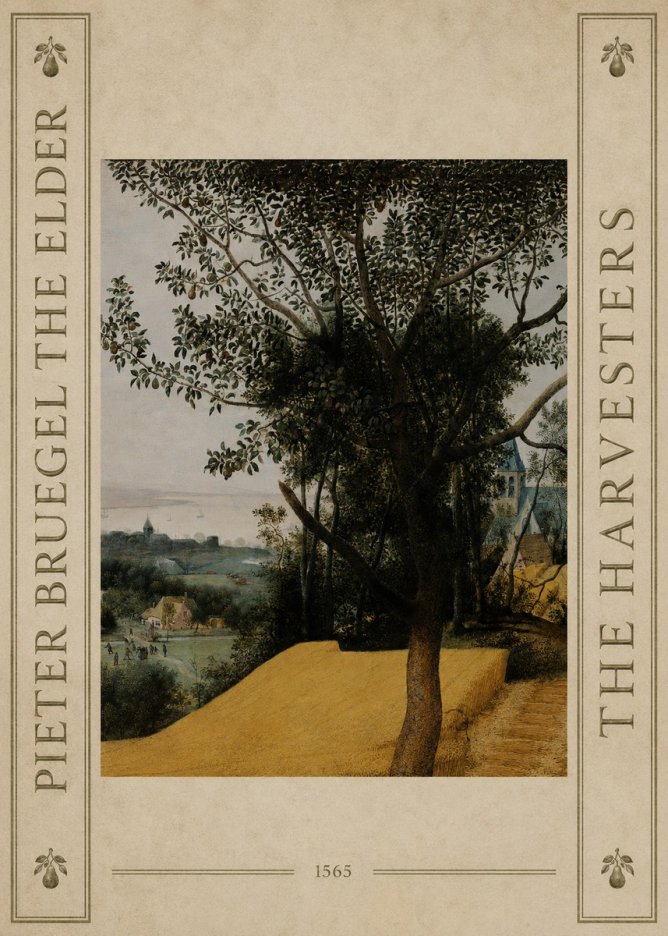 Pieter Bruegel The Harvesters III No4 - Plakat