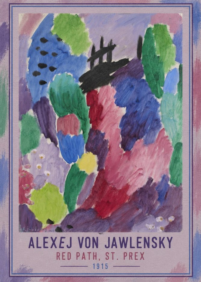 Alexej von Jawlensky Red Path, St. Prex II No3 - Plakat