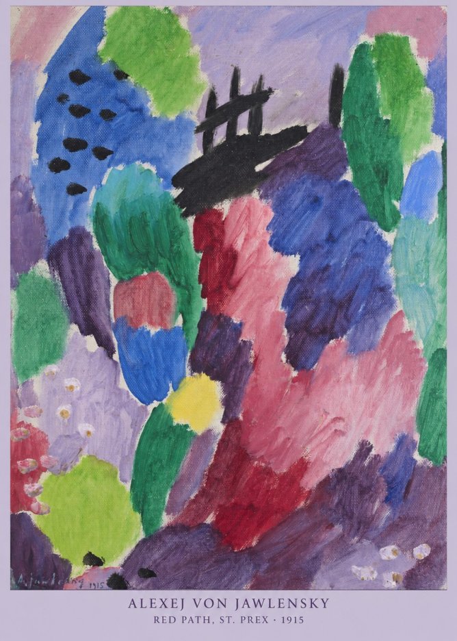 Alexej von Jawlensky Red Path, St. Prex II No6 - Plakat