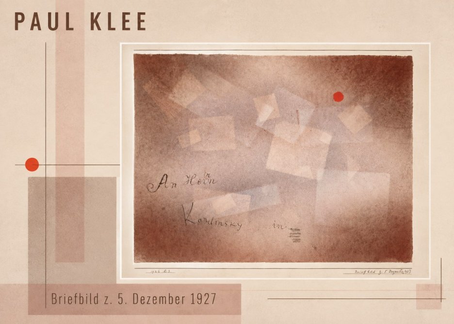 Paul Klee Briefbild Z. 5. Dezember 1927 No3 - Plakat