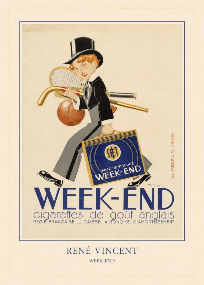 René Vincent Week-end No4 - Plakat